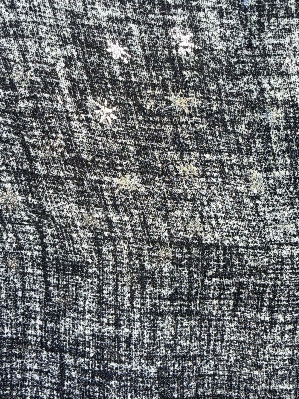 Torrid Black Gray Metallic Star Celestial Tank Blouse Size 0 - Picture 6 of 9